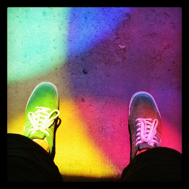 Instagram: #shoes #colour #colours #color #colors #farger #shoe #sko #yellow #gul #pink #rosa #purple #lilla #indigo #blue #blå #cyan #mintgrønn #sinsen #tbane #nikon #d5100
